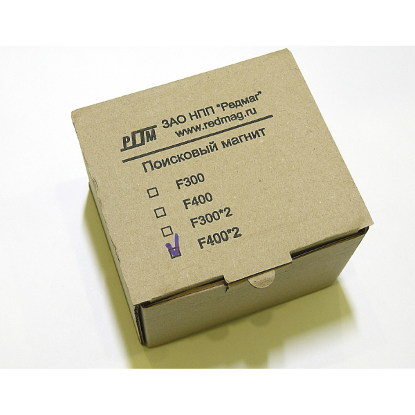 Поисковый магнит двухсторонний F400х2 Редмаг (400 кг.)