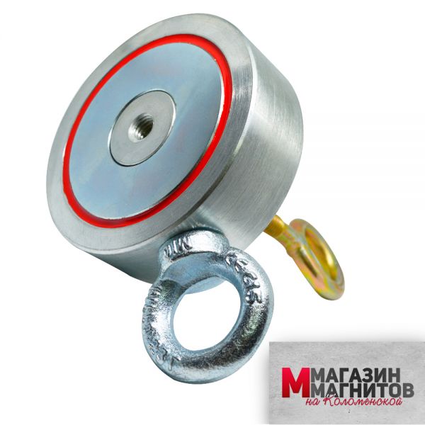 Поисковый магнит двухсторонний F300х2 Редмаг (300 кг.)
